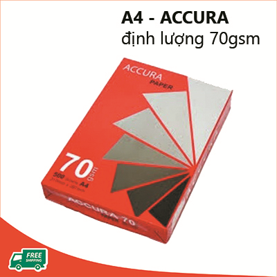 Giấy A4 Accura ĐL 70gms