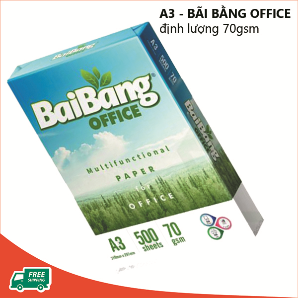 Giấy in, photocopy A3 - 70gsm, Bãi Bằng Office