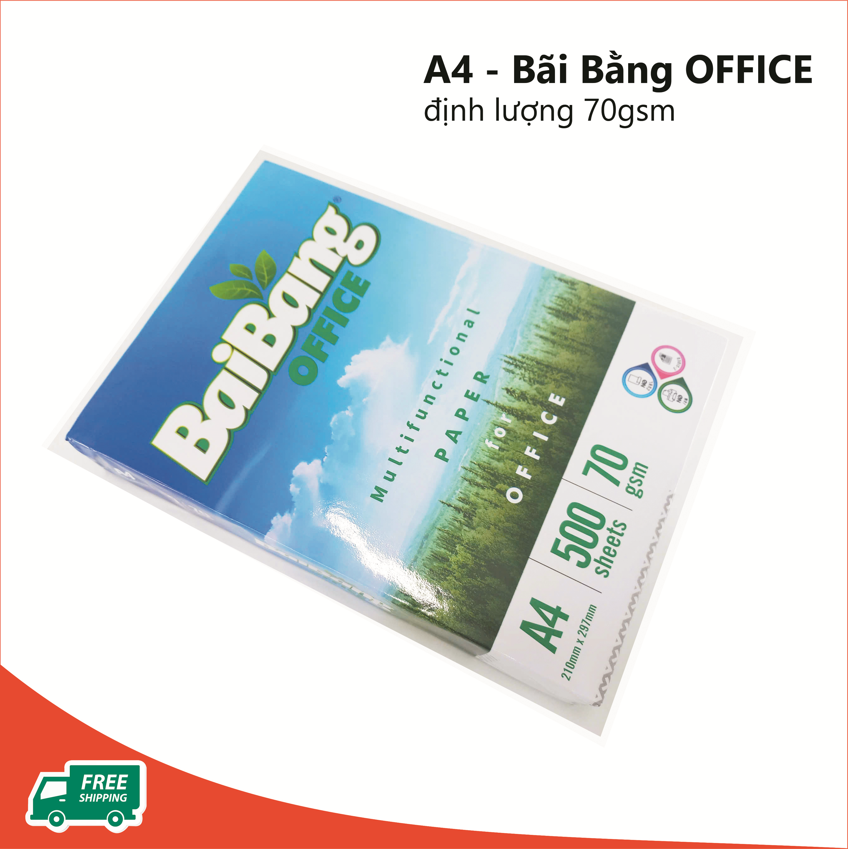 Giấy A4 Bãi Bằng ĐL 70gsm 