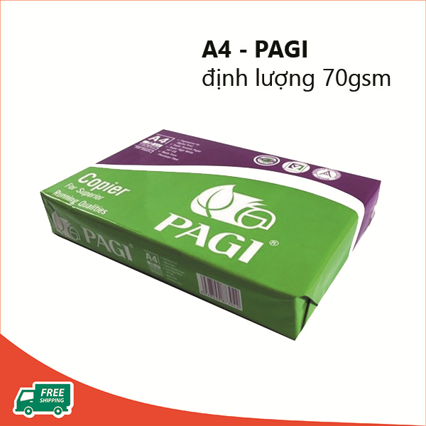 Giấy A4 PaGi Boss ĐL 70gsm