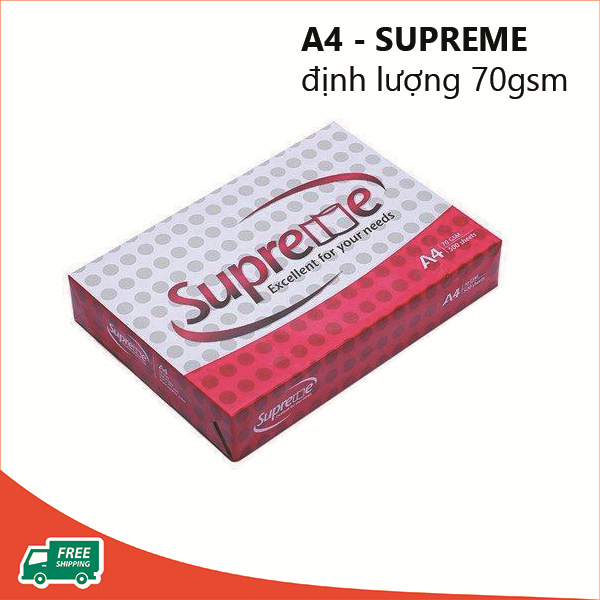 Giấy A4 Supreme ĐL 70gsm