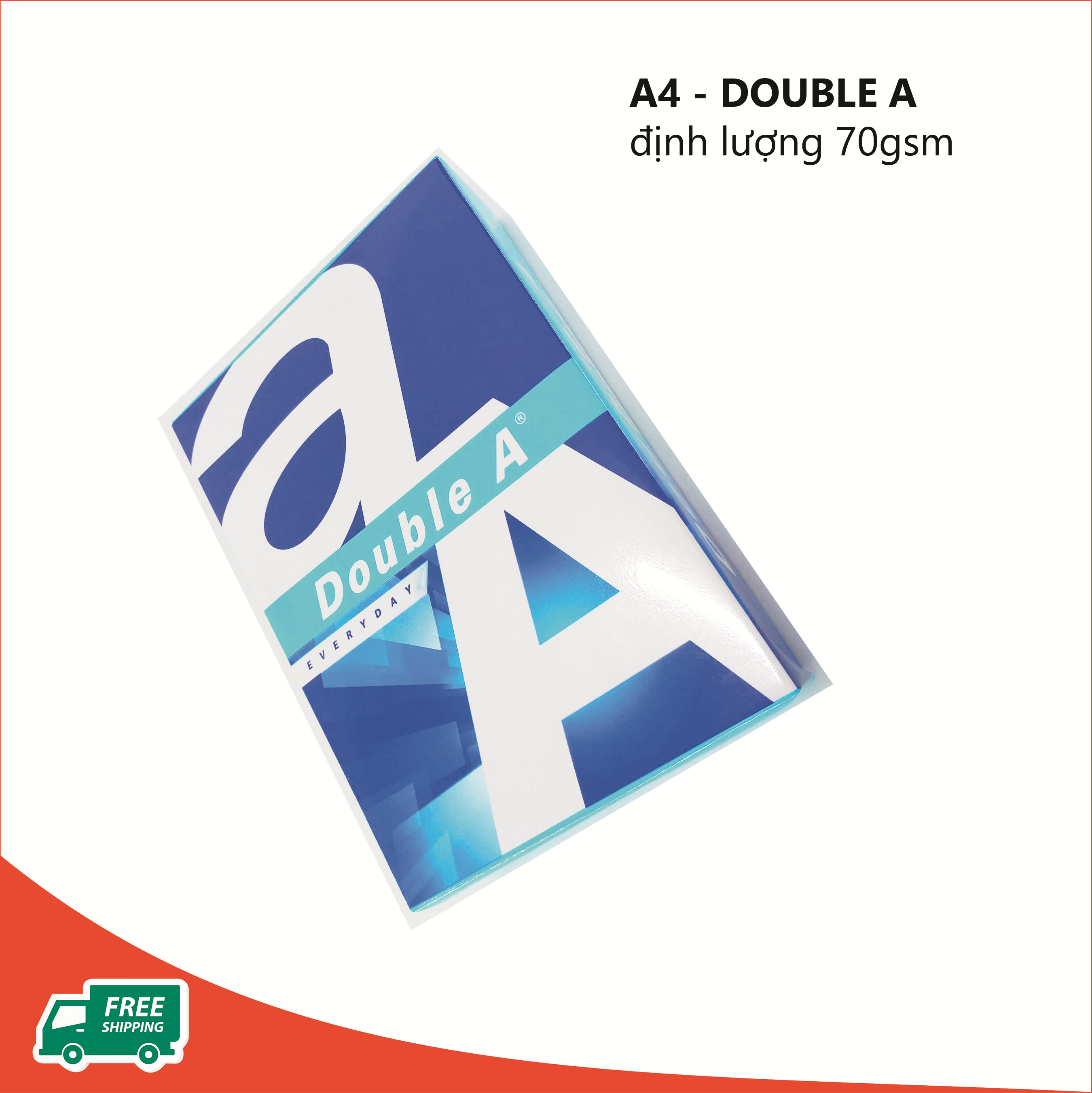 Giấy A4 Double A ĐL 70gsm  ( 210x297mm) 