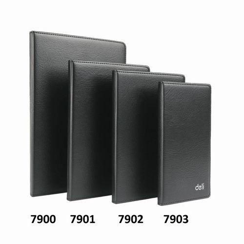 Sổ bìa da 14x20 Deli 7902 / 80 trang A5